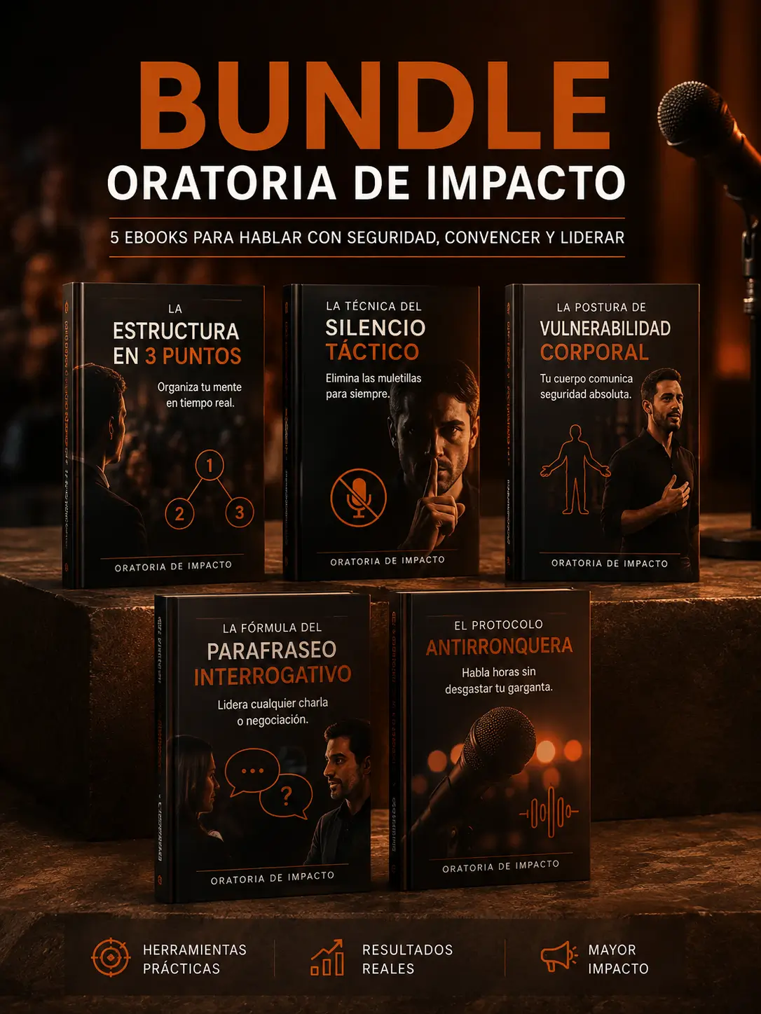 Bundle Oratoria de Impacto: 5 eBooks para hablar con seguridad, convencer y liderar