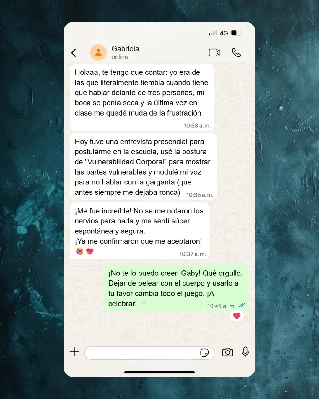 Testimonio de Gabriela sobre su entrevista presencial